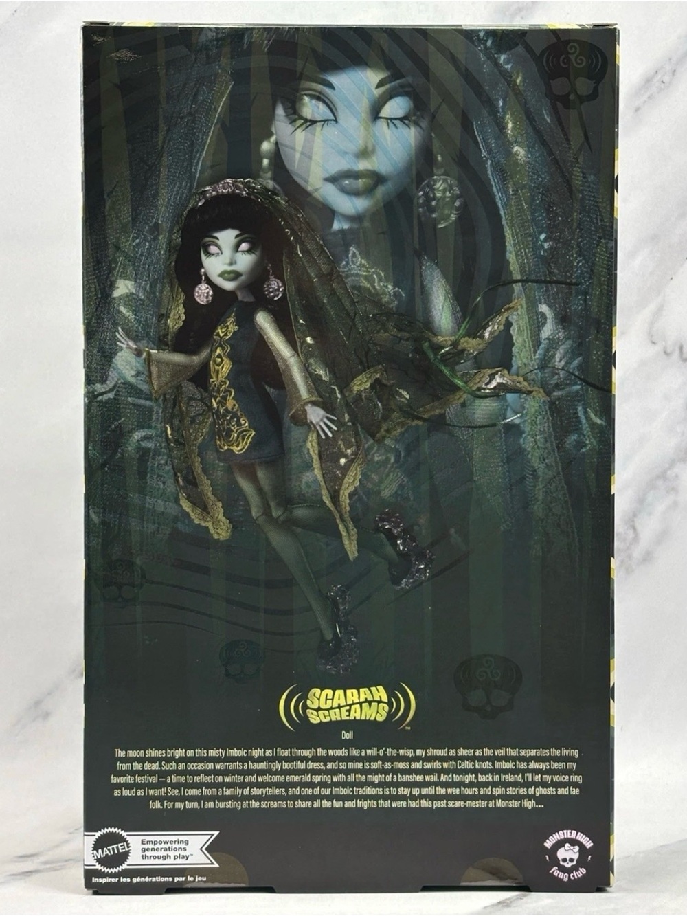 monster high Scarah Screams Green and Black Skullector Doll Costume JHK54 - Picture 3 of 8